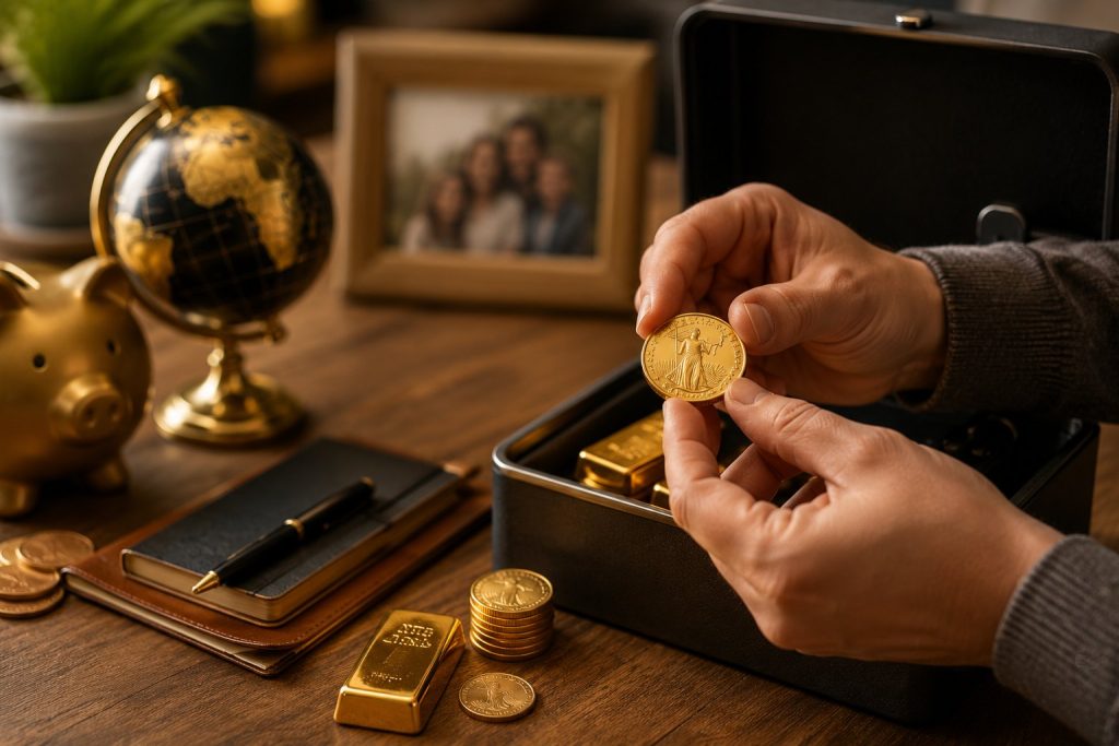 les particuliers et l'or, sélection d'une pièce d'or